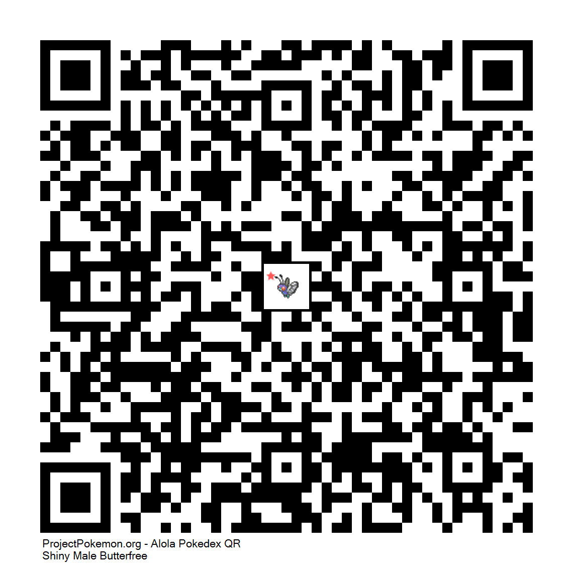 Cdigo QR de Butterfree variocolor